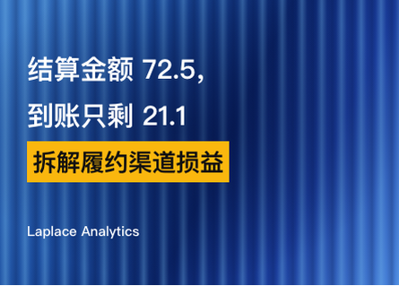 结算金额72.5，到账只剩21.1 — 拆解履约渠道损益